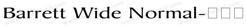 Barrett Wide Normal字体转换